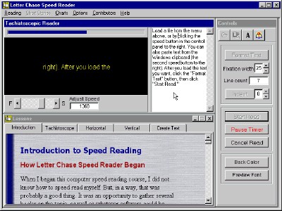 Letter Chase Speed Reader 1.3 screenshot