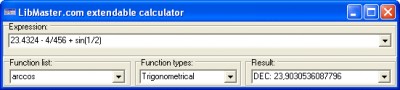 LibMaster.com Extendable Calculator 1.1 screenshot