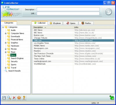 LinkCollector 4.6.9 screenshot