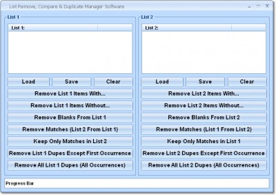 List Remove, Compare & Duplicate Manager Software 7.0 screenshot