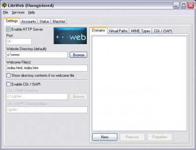 LiteWeb 2.7 screenshot