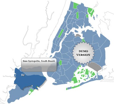 Locator Map of the  NY Districts 1.0 screenshot