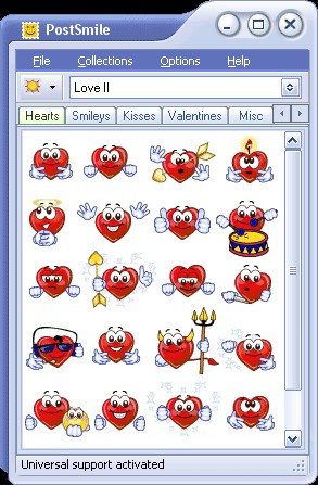Love II Smiley Collection for PostSmile 6.8 screenshot