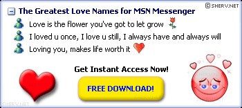 Love MSN Names 1.0 screenshot