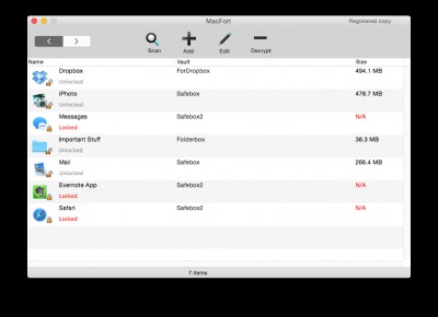 MacFort 4.9.9.0 screenshot