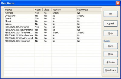 MacroRunner for Excel 1.0 screenshot