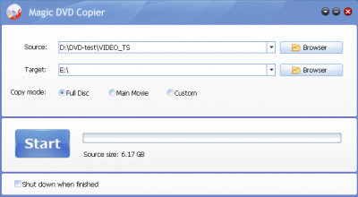 Magic DVD Copier 9.0.1 screenshot