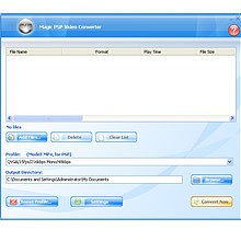 Magic PSP Video Converter 7.9.7.1 screenshot