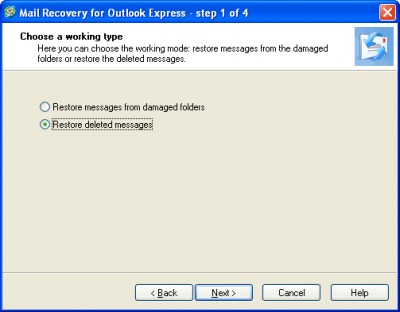 Mail Recovery for Outlook Express 2.0 screenshot
