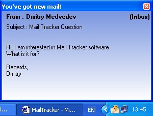 Mail Tracker 1.0 screenshot