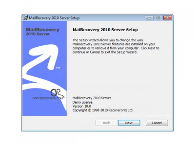 MailRecovery Server 2010.1014 screenshot
