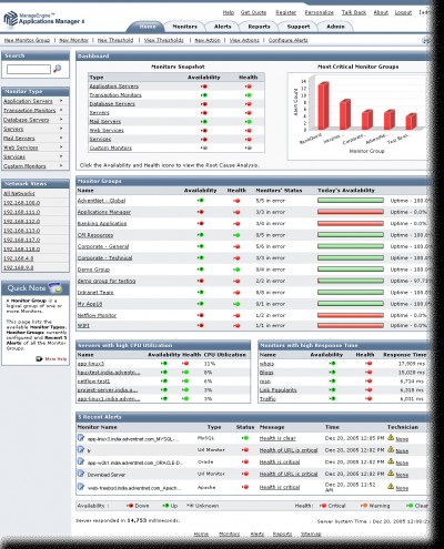 ManageEngine Applications Manager 6 screenshot