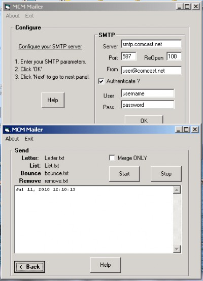 Marshallsoft Client Mailer for VB 6.0 screenshot