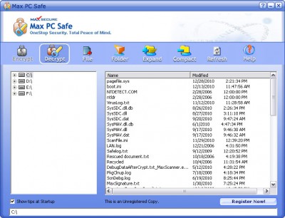 Max PC Safe 5.7 screenshot