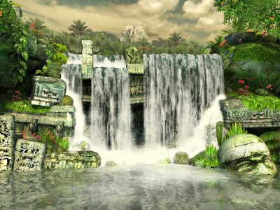 Mayan Waterfall 3D Screensaver 1.2 screenshot