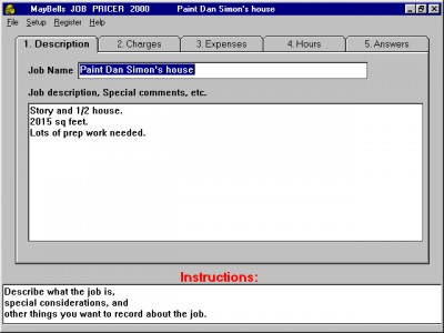MayBells Job Pricer 2000 screenshot