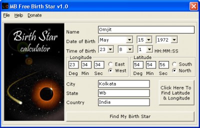MB Free Birth Star 1.30 screenshot
