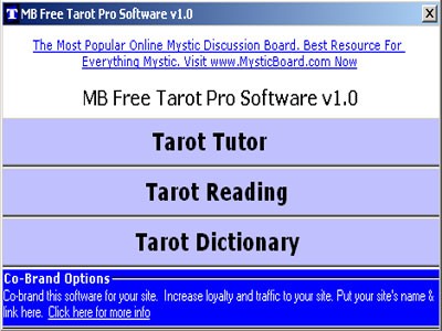 MB Free Tarot Pro Software 1.75 screenshot