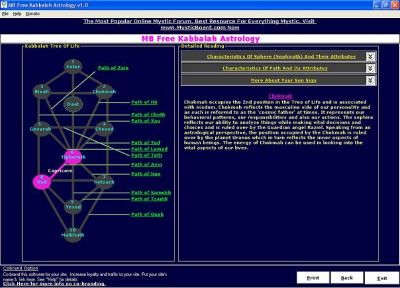 MB Kabbalah Astrology 1.95 screenshot