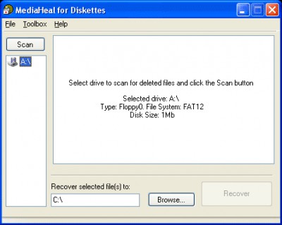 MediaHeal for Diskettes 1.0.0916 screenshot