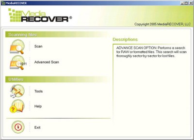 MediaRECOVER Data Recovery 3.0 screenshot