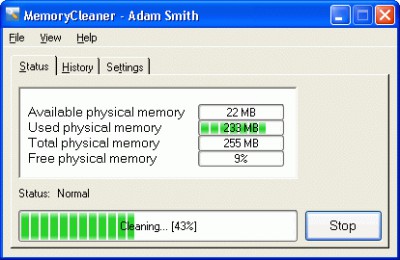 MemoryCleaner 1.47 screenshot