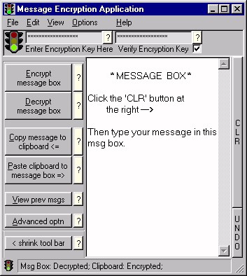 Message Encryption Application 1.0 screenshot
