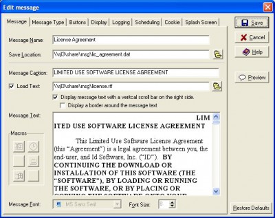 Message Manager Deluxe 3.03 screenshot