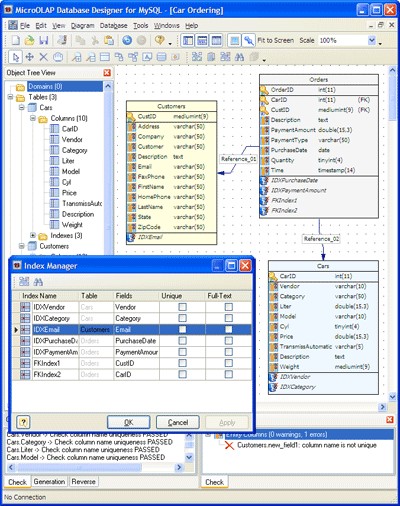 microOLAP database designer for MySQL 2.1.7 screenshot