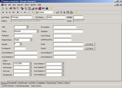 Ministry Assistant 1.52 screenshot