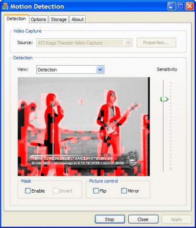 Motion Detection 1.04 screenshot
