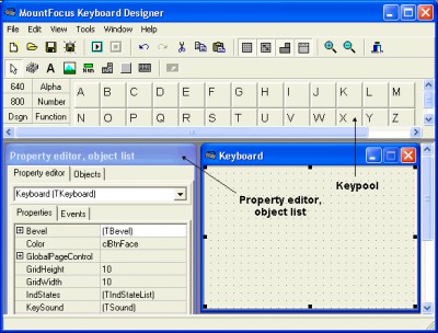 MountFocus Keyboard Designer 3.2 screenshot