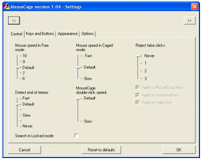 MouseCage 1.05 screenshot