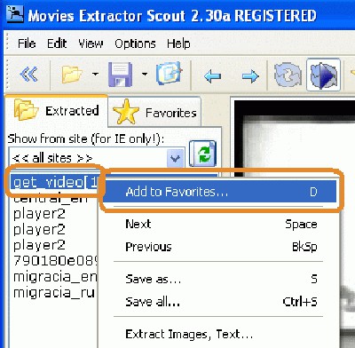 Movies Extractor Scout 3.18 screenshot