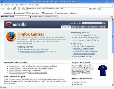 Mozilla Firefox 1.5.0.8 screenshot