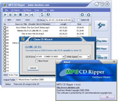 MP3 CD Ripper 6.0 screenshot