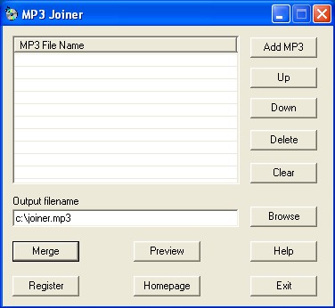 MP3 Joiner 1.2.6.3 screenshot