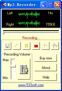 MP3-Recorder 5.1234 screenshot