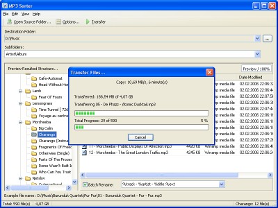MP3 Sorter 1.2.0.68 screenshot