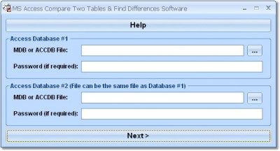 MS Access Compare Two Tables & Find Differences So 7.0 screenshot