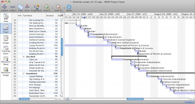 MS Project Viewer for Mac 3.1.5 screenshot