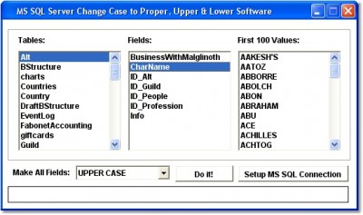 MS SQL Server Change Case to Proper, Upper & Lower 7.0 screenshot