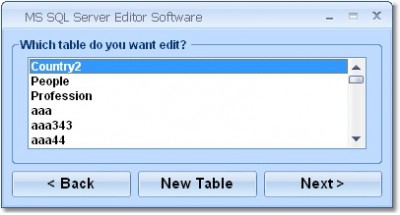 MS SQL Server Editor Software 7.0 screenshot