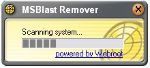 MSBlast Remover 1.1 screenshot