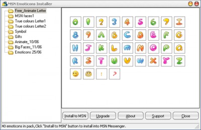 MSN Emoticons Installer 1.2 screenshot