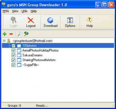 MSN Group Downloader 2.0 screenshot
