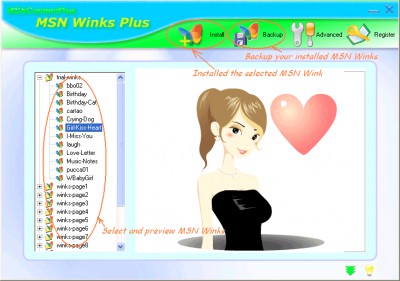 MSN Winks Plus 5.4 screenshot