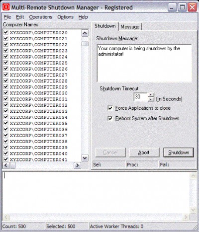 Multi-Remote Shutdown Manager 1.0 screenshot
