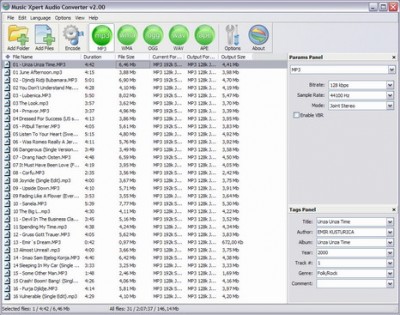 Music Xpert Audio Converter 2.00 screenshot