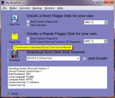 My BootDisk 3.2 screenshot